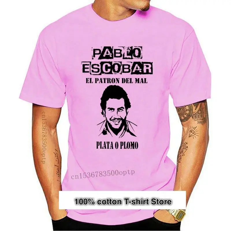 

Camisetas a la moda para hombre, camiseta UNISEX de PABLO ESCOBAR EL patrón DEL MAL, 2021