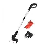 portable grass trimmer cordless lawn weed cutter edger with zip ties lawn mower grass brush cutter gardening mowing tools kits