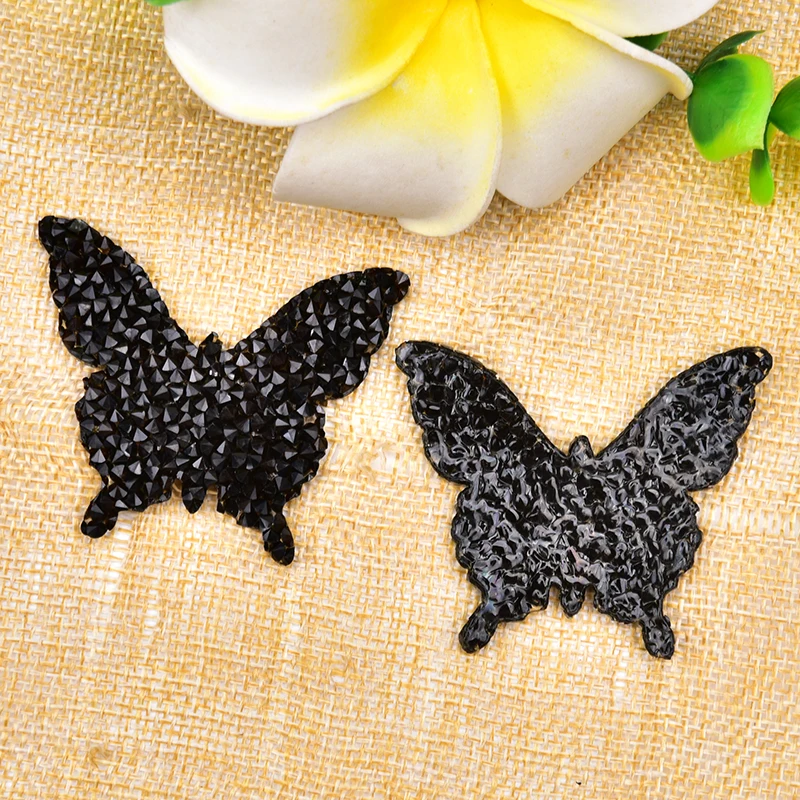 10 шт./лот дизайн в форме бабочки Стразы с горячей фиксацией мотивы термоклейкие