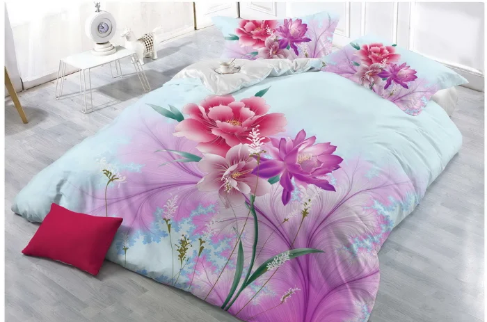 

StarBlue-HGS The World of Flowers Bedding Set Quilt Cover/Duvet Cover Queen King Home Textile Comforter Cover Pillowcase