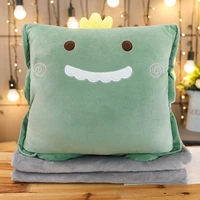new arrival animal shape three in one plush cushion stuffed husky pillows home back cushion animal dolls gifts for kids