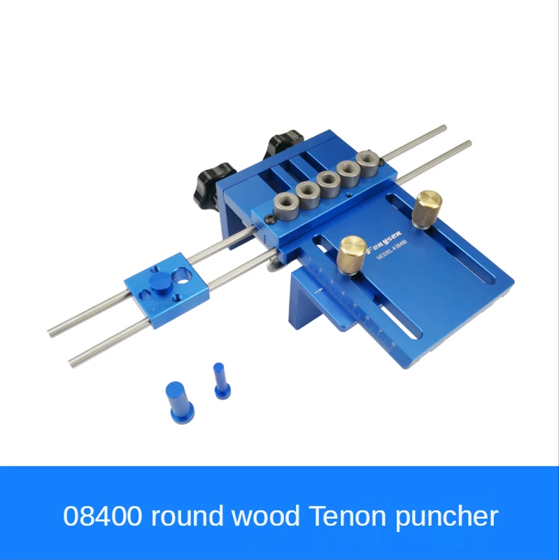 Woodworking Punch Positioner Log Tenon Punch Three In One Locator Hole Opener Plate Punch Jig