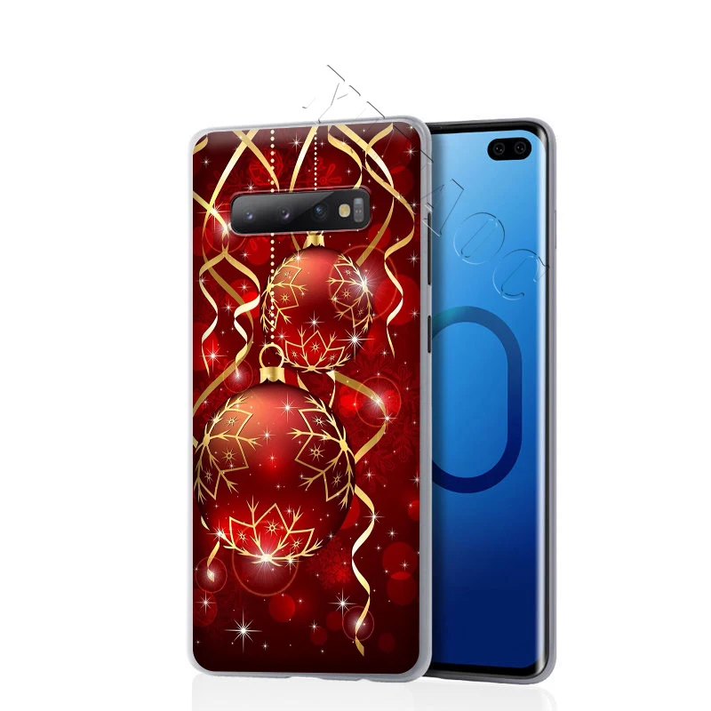 YIMAOC New Year Christmas Case for Samsung Galaxy S10 S9 S8 S7 Plus A70 A60 A50 A40 A30 A20 A10 A50S A30S A20S | Мобильные телефоны
