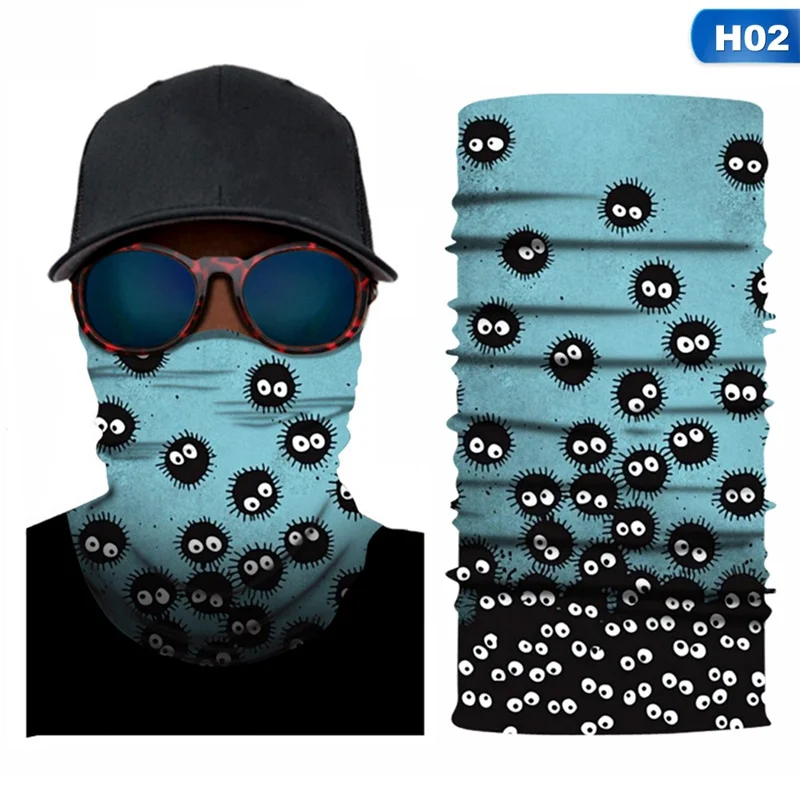 

Tonari no Totoro Multi Magic Neck Face Scarf,Headwear Uv,Head Wrap,Prevent Dust For Outdoor,Cycling Riding