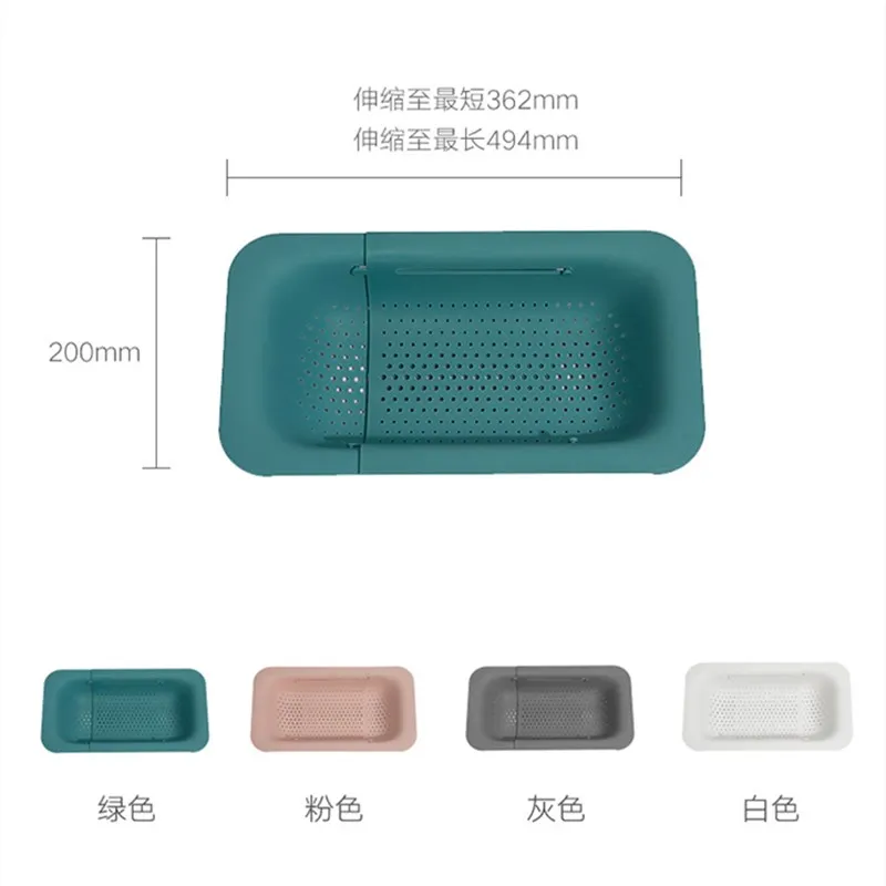

Sink Filter Basket Retractable Plastic Sink Shelf Do The Washing Up Fruit Vegetables Kitchen Sink Water Filter Basket Supplies