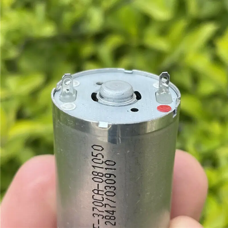 Микро 24 мм круглый RF 370CA 081050 DC 12V 24V 3750 об/мин металлической щеткой бесшумный