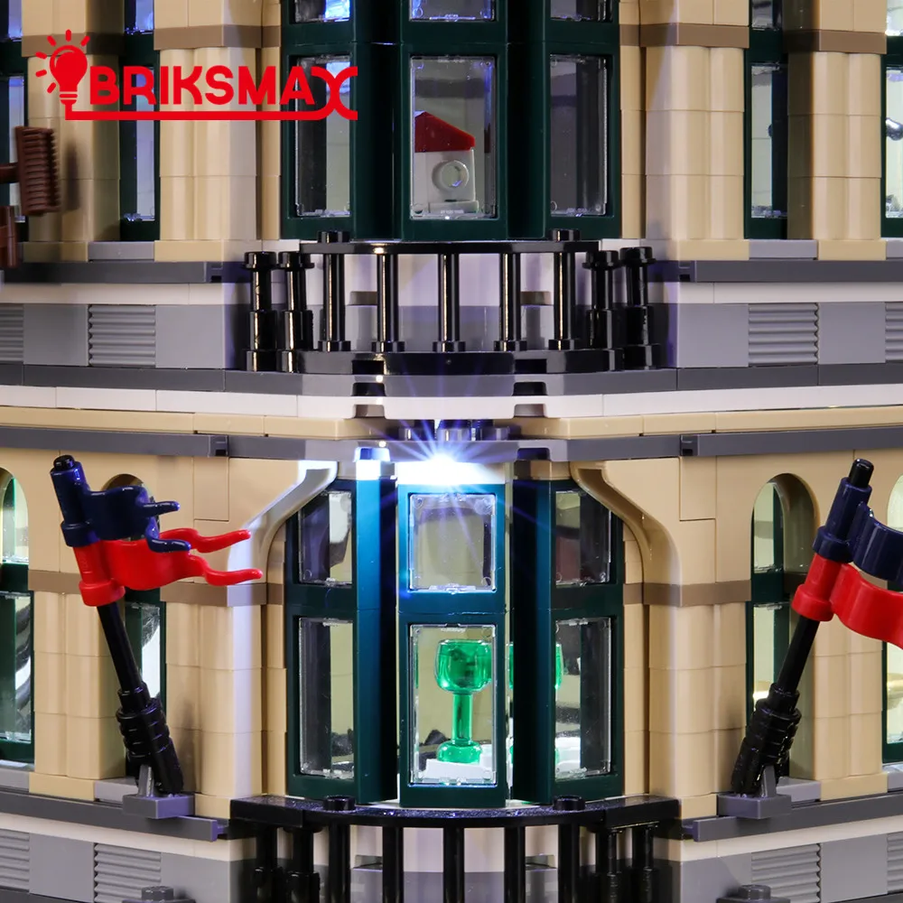 BriksMax Led Light Up Kit для Creator большой торговый центр строительные блоки, совместимые с 10211(не включая модель
