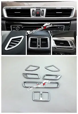 

Inner Front + Rear Air Condition Vent Cover Trim 6pcs For BMW X1 F48 2016 2017