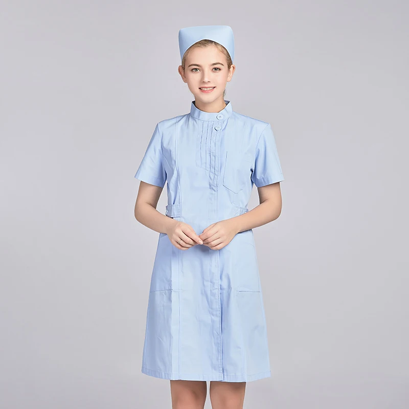 lady Nurse Uniform varios colores de verano de manga corta abrigo de laboratorio uniforme para delgados falda Lab Coats varios autores lo mejor de ciper 4