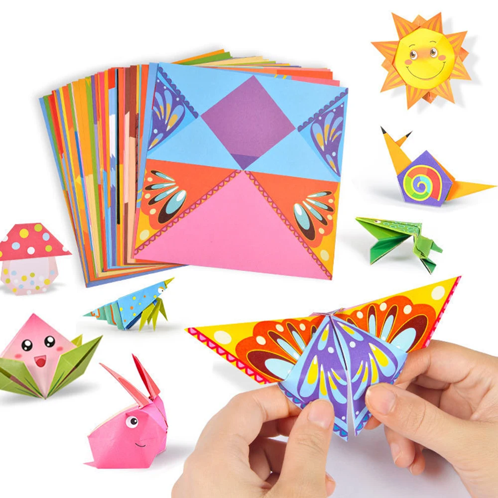 Montessori Toys DIY Kids Craft Toy 3D Cartoon Animal Origami Handcraft Paper Art Learning Educational Toys for Children images - 2