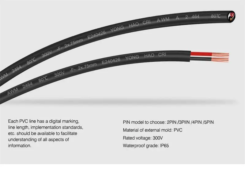 2pin/3pin 18AWG 4pin 20 AWG 5/6pin 22AWG 8pin черный цвет мужской и женский водонепроницаемый разъем