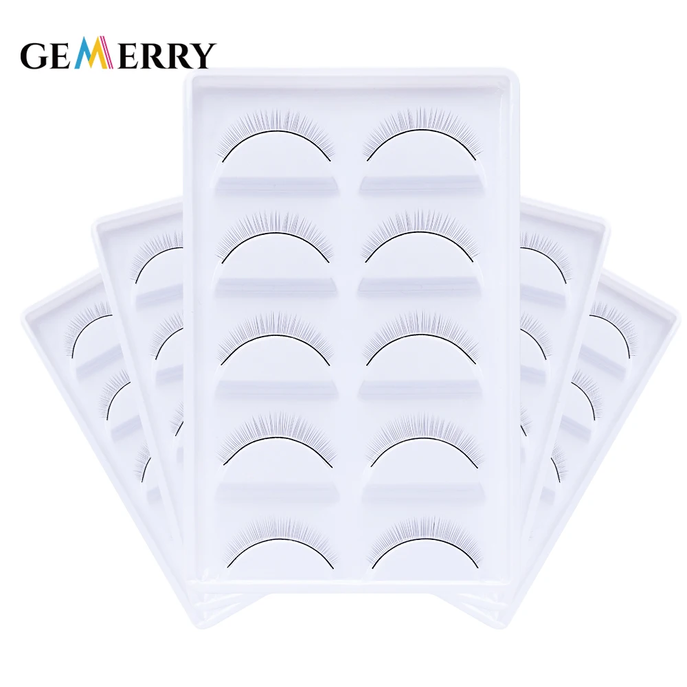 5 пар тренировочные ресницы для начинающих накладные удлинения искусственная