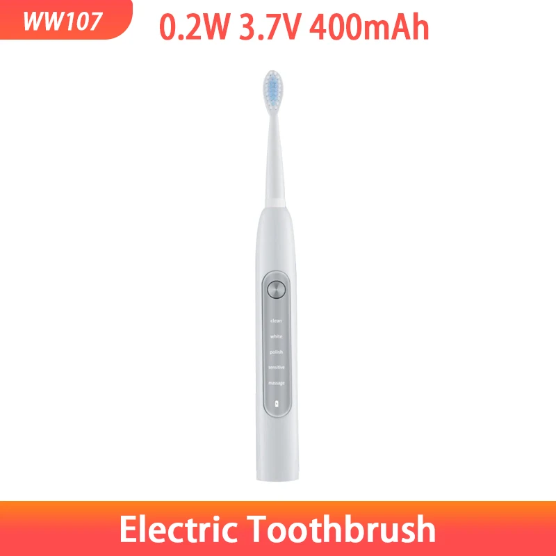 

Звуковая электрическая зубная щетка, умная зубная щетка с таймером, цветная USB перезаряжаемая Водонепроницаемая IPX7 для насадка для зубных щ...