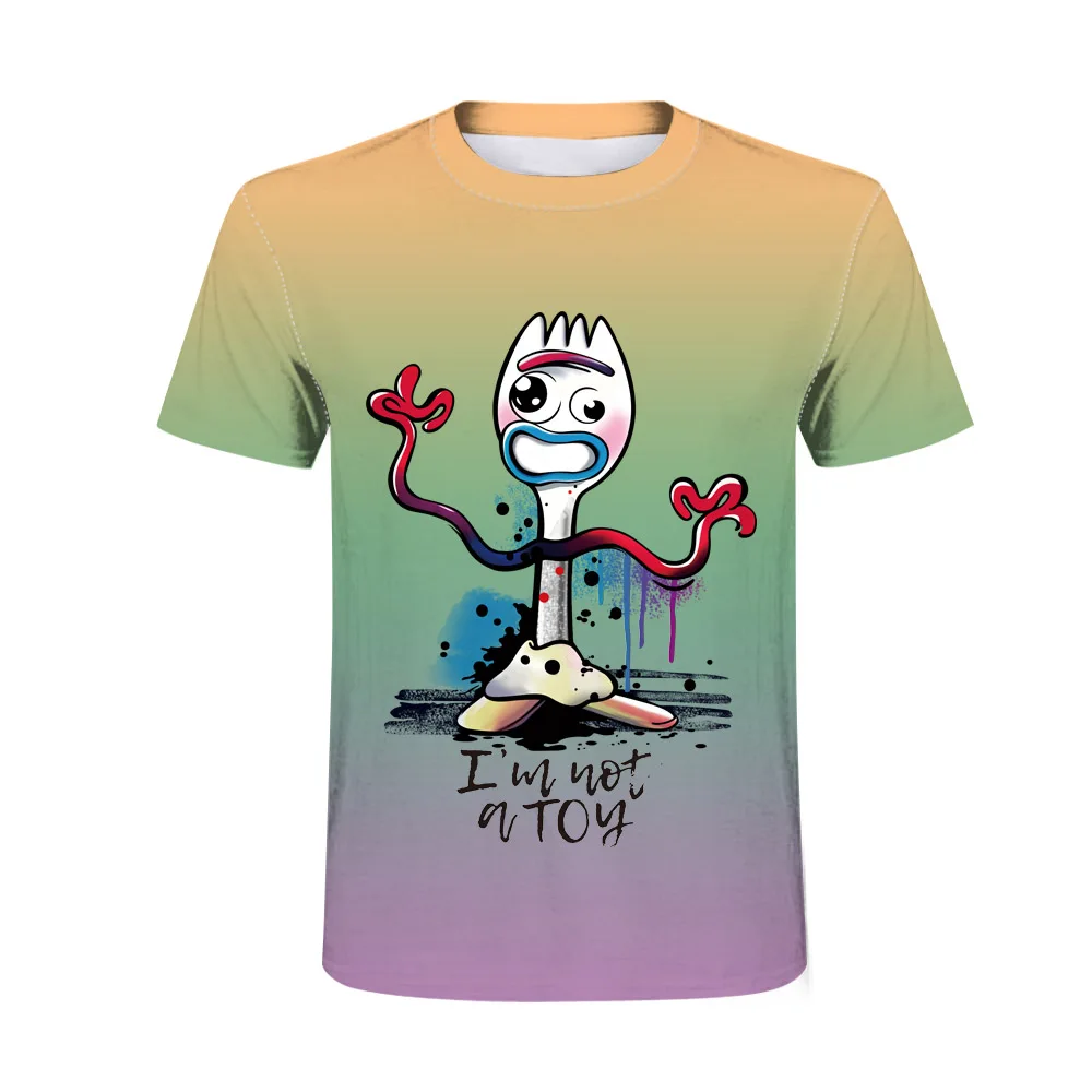 Forky Новая история игрушек 4 ходящая игрушка 3D печать футболка для мужчин и