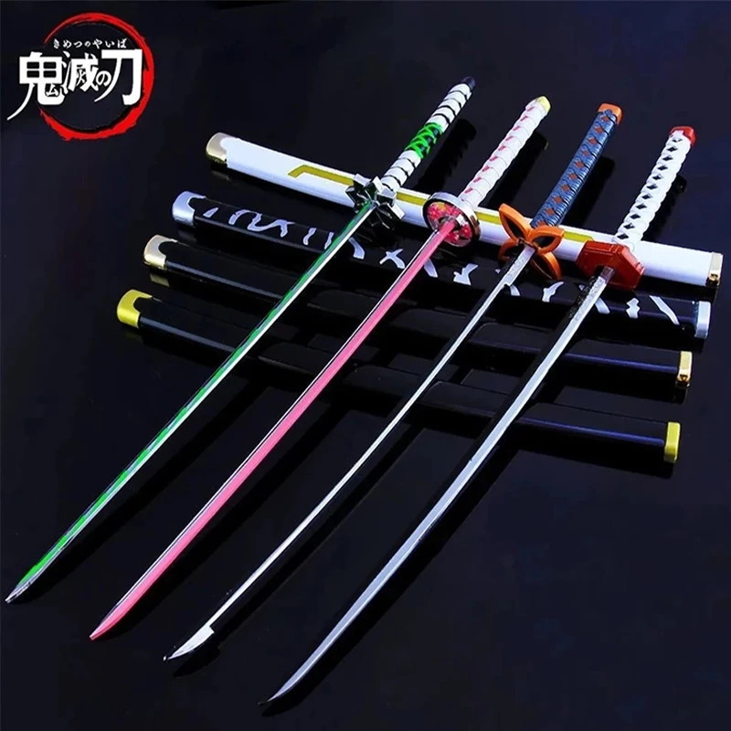 Металлическая модель катаны с ножнами, ключевая цепочка меча оружия Sunwheel, анимационные пропы, детские подарки, домашнее украшение.