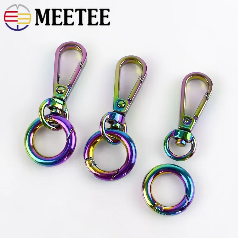 Meetee O Ring Bag металлические пряжки Воротник для собак тканевая лента ремень цепь