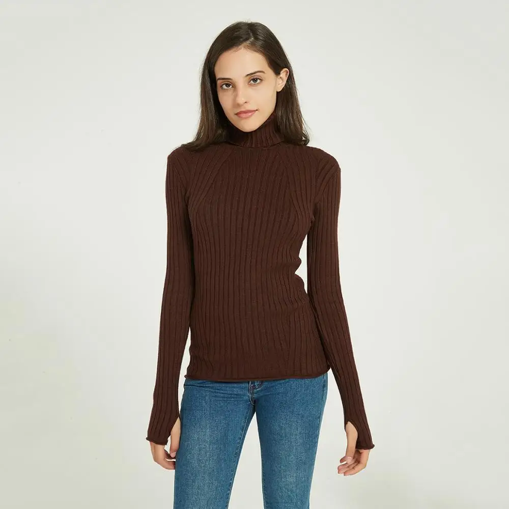 Wixra 2020 новинка базовая водолазка однотонный тонкий свитер пуловеры