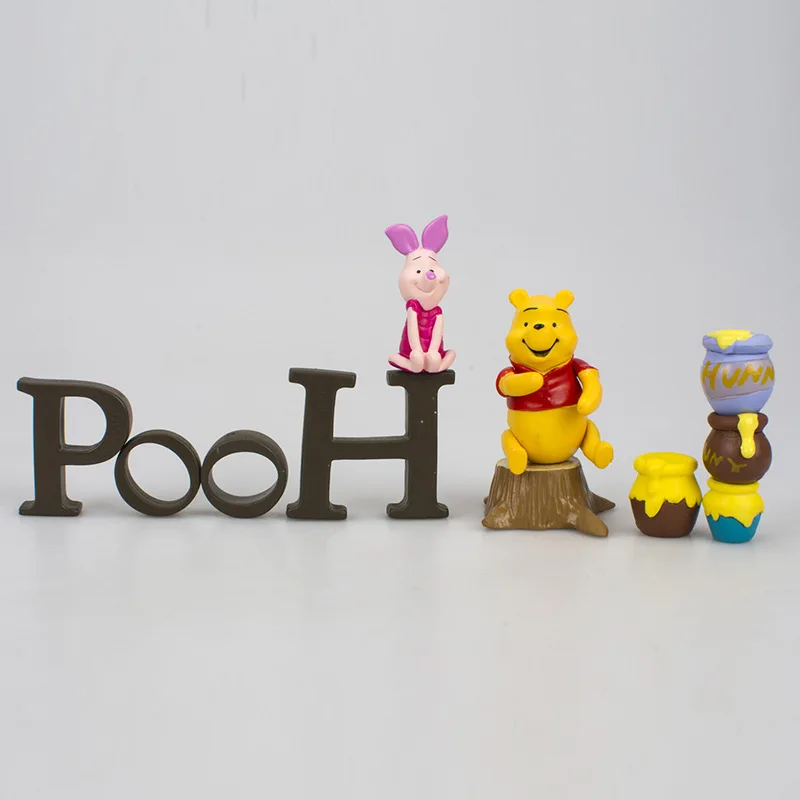 Игрушка Disney Винни-Пух тигр поросенок пейзи с медовой баночкой экшн-фигурки 2-5 см