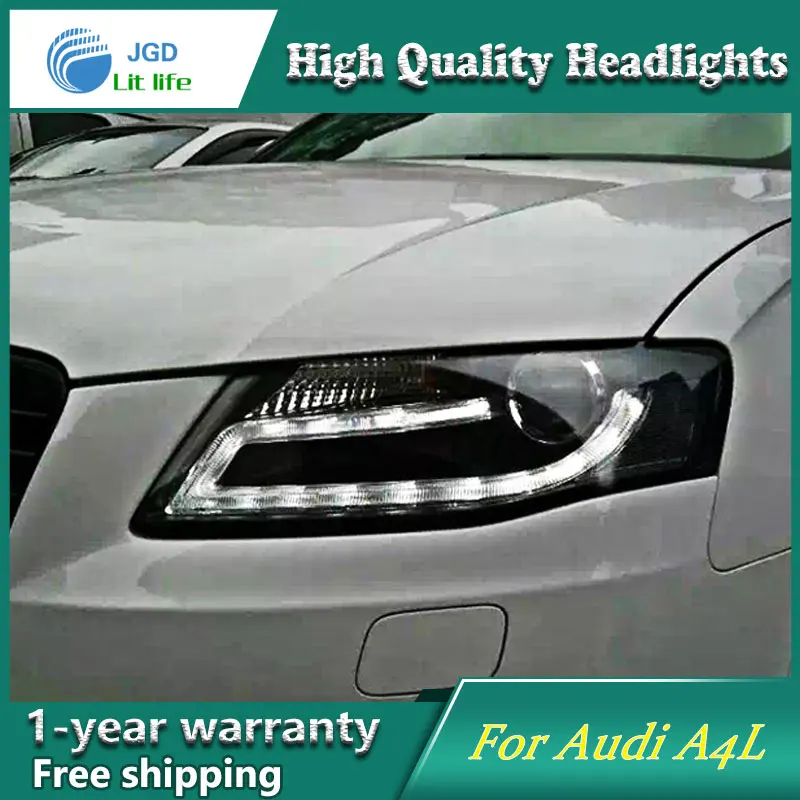 Чехол для стайлинга автомобиля высокое качество Audi A4L B8 2009-2012 светодиодные фары