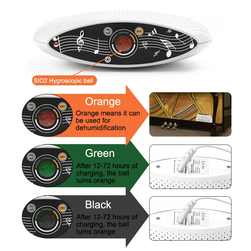 Портативный профессиональный осушитель для пианино мини шкафа книжного