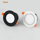Затемнения светодиодный COB Точечный светильник потолочный светильник AC85-265V 5 Вт 7 Вт 9 Вт 12 Вт 15 Вт 18WAluminum Утопленный вниз светильник s круглый светодиодный панельный светильник