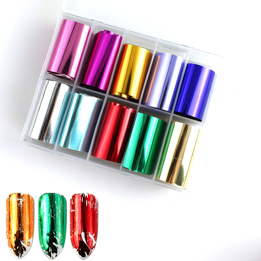 100*4 см звездное небо ногтей голографическая Фольга передачи наклейки для цветы