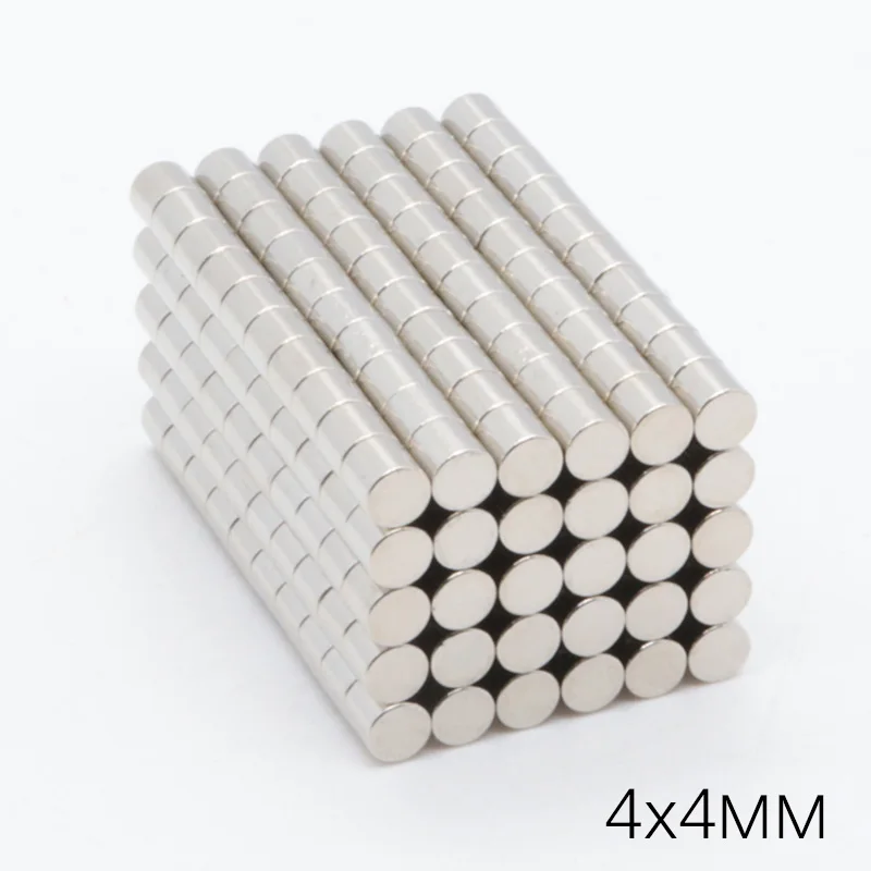 1000pcs 4x4mm N35 Disc Strong Rare Earth Neodymium permanent magnet Dia 4mmx4mm NdFeB Mini Permenant Round Magnets | Обустройство