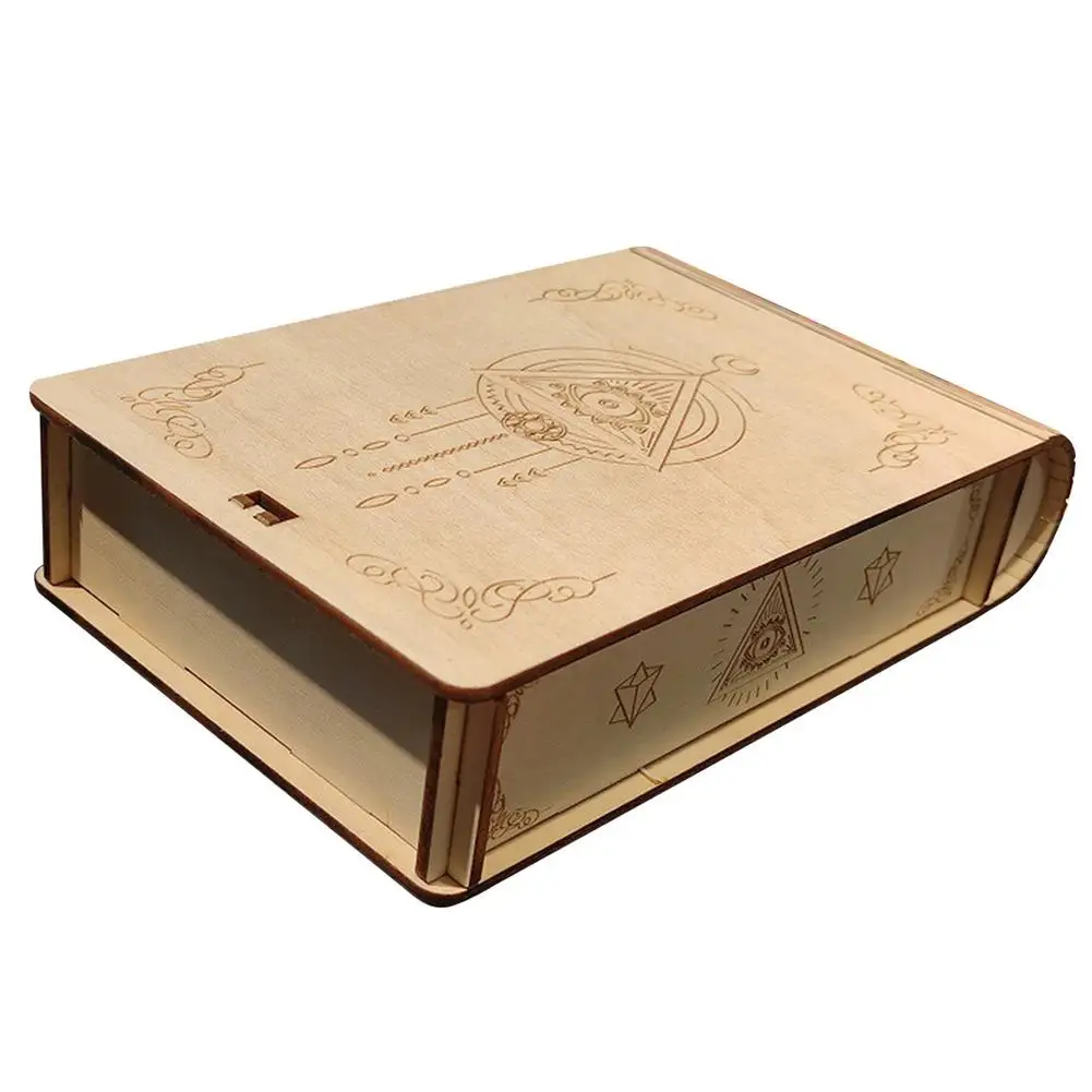 

Wooden Treasure Box Card Deck Box Tarot Card Holder With Pattern Tarot Card Case For Jewelry Keepsake Treasure Trinket Decor Gam