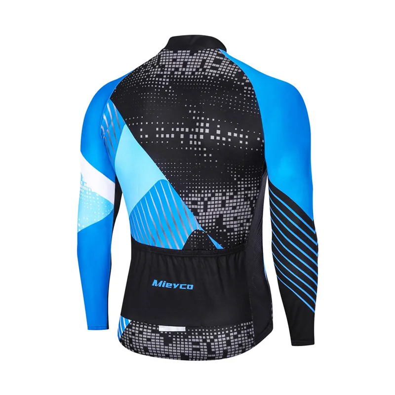 Зимние теплые флисовые вело-Джерси из 100% полиэстера со светоотражающим карманом