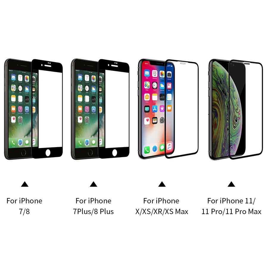 NILLKIN XD Антибликовая Защита экрана для iPhone X XR XS Max 11 8 Plus 3D защитное закаленное