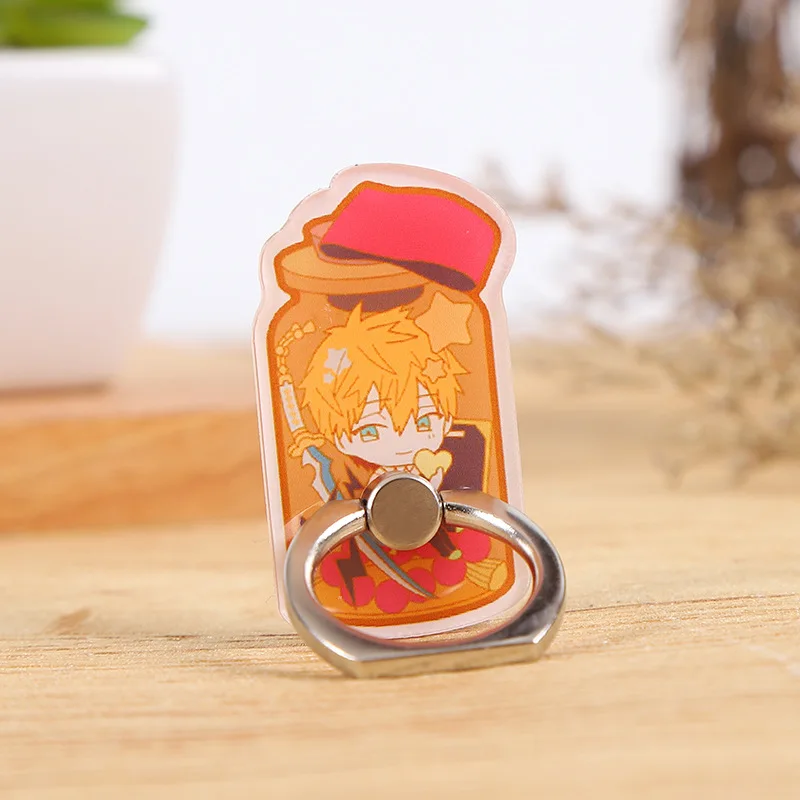 6pcs/lot Toilet-Bound Hanako-Kun Minamoto Akane Teru Finger Ring Mobile Phone Stand Holder Stent Action Figure Toy Gift | Игрушки и