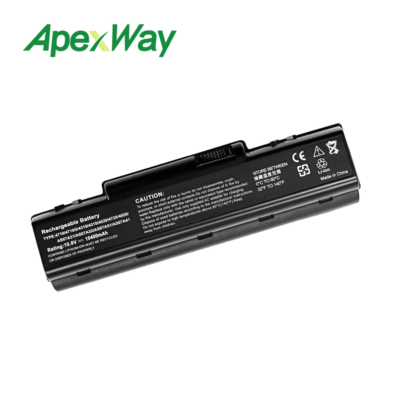 Apexway ноутбук батарея Aspire 4736G 4736Z 4736ZG 4740 4740G 4920 4920G 4925G 4930 4930G 4930ZG 4935 4935G 4937 4937G 5236|laptop