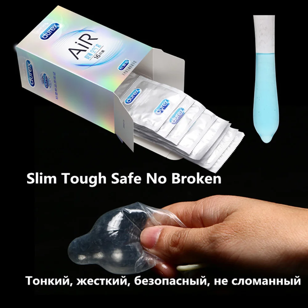 Durex воздушные презервативы ультратонкий воздушный Невидимый Кондон для мужчин