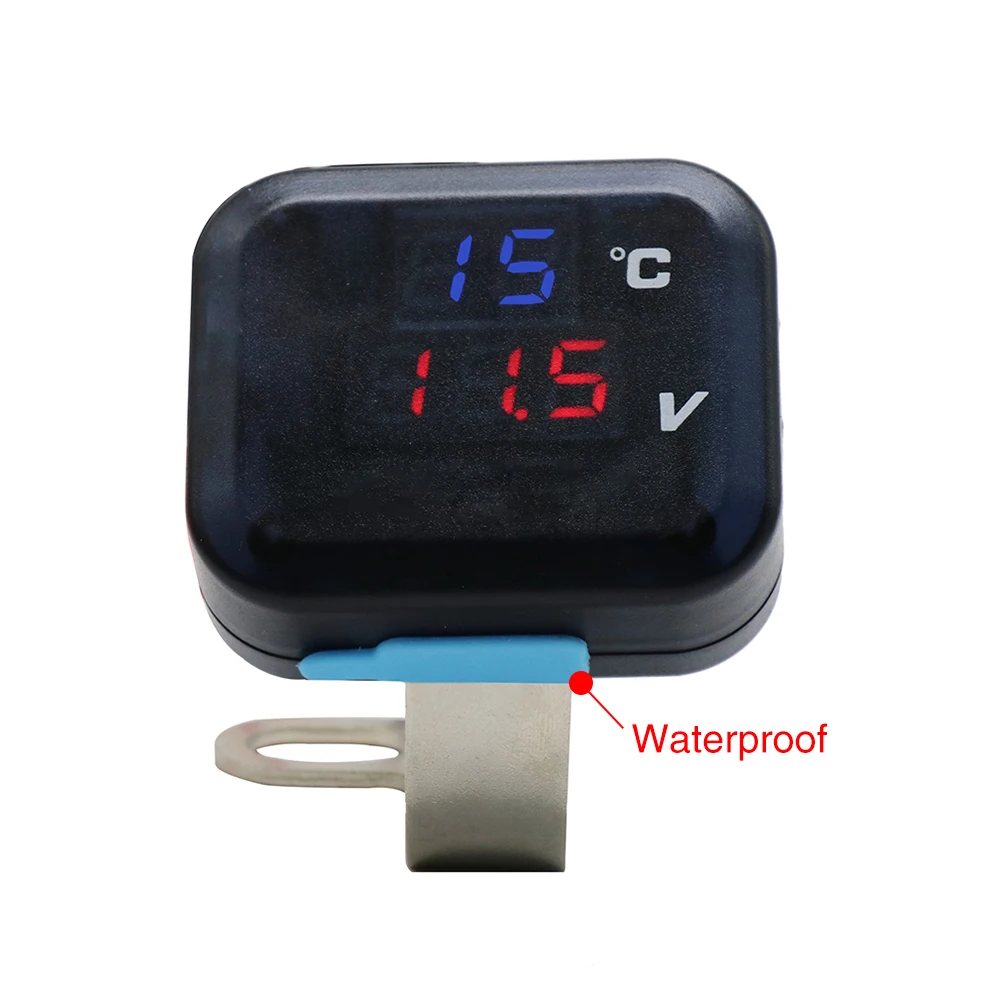 Универсальный Вольтметр для мотоцикла Alconstar KOSO 1 шт. дисплей температуры