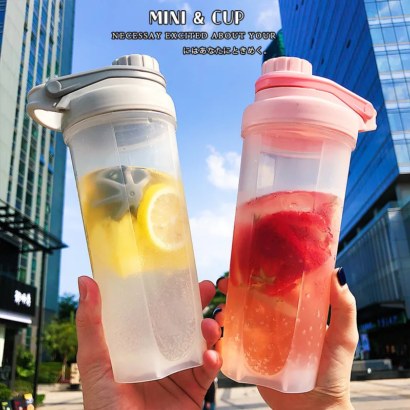 Модные спортивные бутылки для воды спорта на открытом воздухе пластиковая чашка