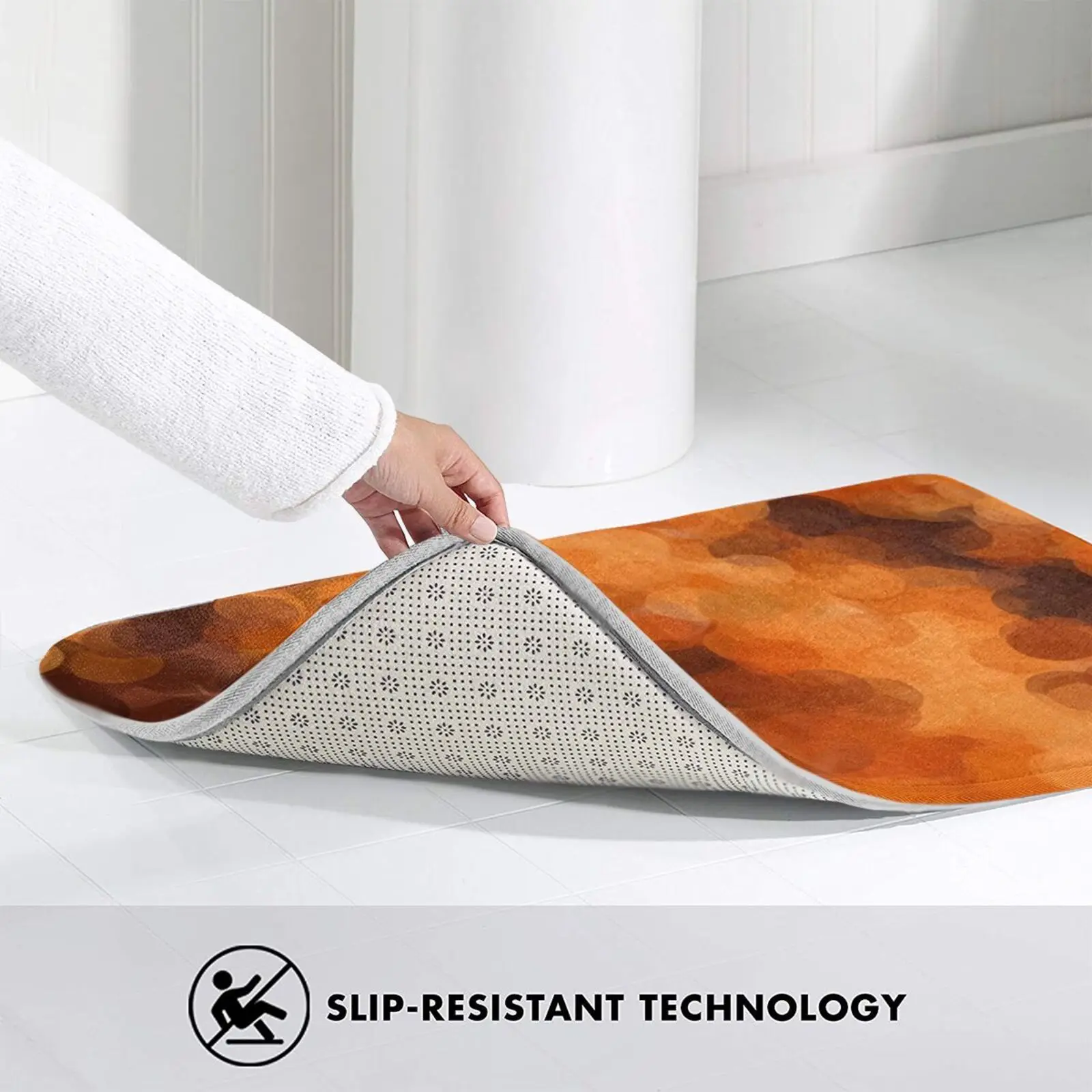 Коричневый желтый и темно-коричневый круглый абстрактный фон коврик ковер