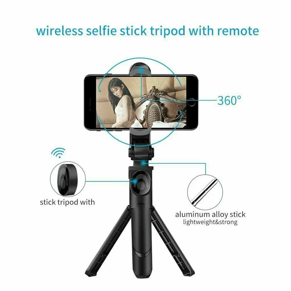 

HobbyLane 4 in 1 Wireless Bluetooth 3.0 Selfie Stick Universal for IOS & Android Smart Phone Bluetooth Selfie Stick