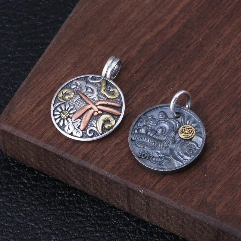 Будды кулон 100% 925 стерлингового серебра ювелирные изделия для мужчин и женщин