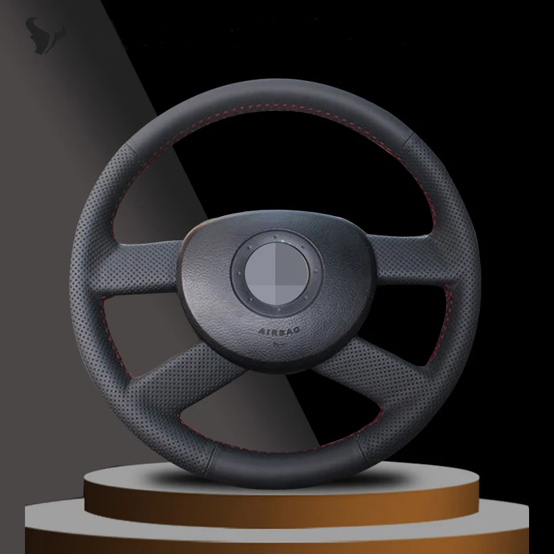 

Black Artificial Leather Steering Wheel Cover for volkswagen vw polo 2003 2004 2005 2006
