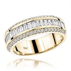 Роскошное женское кольцо с бриллиантами 14K, изысканное романтическое кольцо обещания с бриллиантами, Свадебное обручальное кольцо для невесты, подарочное ювелирное изделие для влюбленных