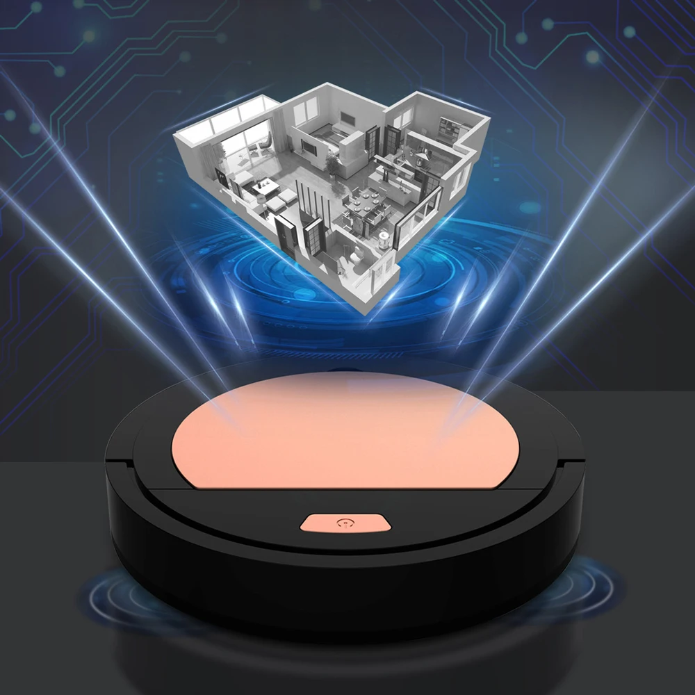 

Robot Vacuum Cleaner Sweep and Wet Mopping Disinfection For Hard Floors&Carpet Run Rechargeable Dry Wet Mop Sweeping New