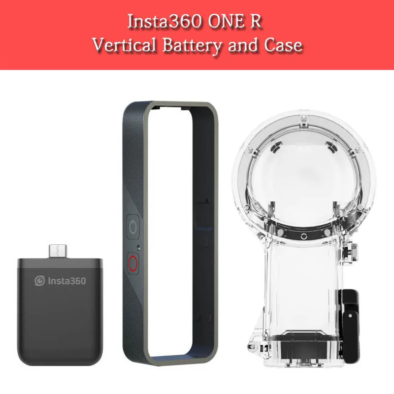 Оригинальный Insta360 один R погружения чехол вертикальный Батарея база с