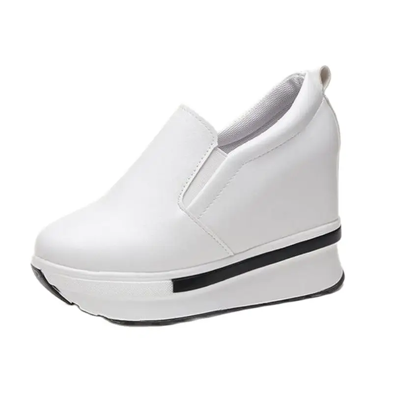 

2021 spring and autumn new women's shoes with thick soles and high shoes, single shoes, small white shoes and casual shoes