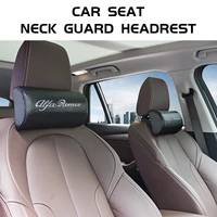 car carbon fiber neck head support protector pillow headrest for alfa romeo giulietta spider gt giulia mito 147 156 159 166 tz3