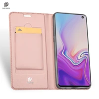 for samsung galaxy s10e dux ducis skin pro series leather wallet flip case full protection steady stand magnetic closure