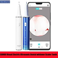 sunuo visual electric ultrasonic visual endoscope scaler teeth calculus tartar smart app 500w hd endoscope electric endoscope