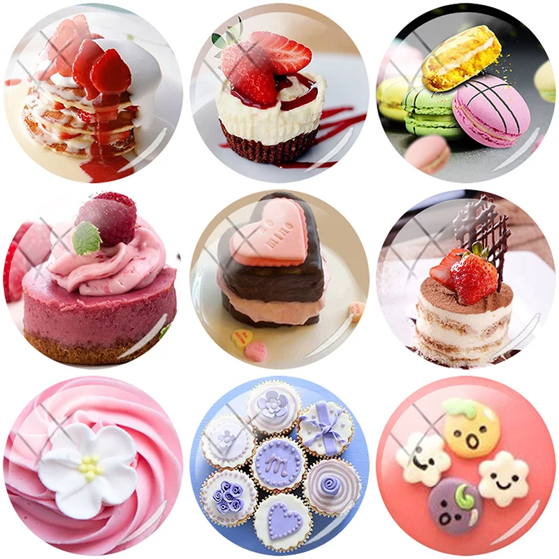 TAFREE 2019 новый вкусный десерт 12/15/16/18/20/25 мм стеклянный кабошон купол с плоским