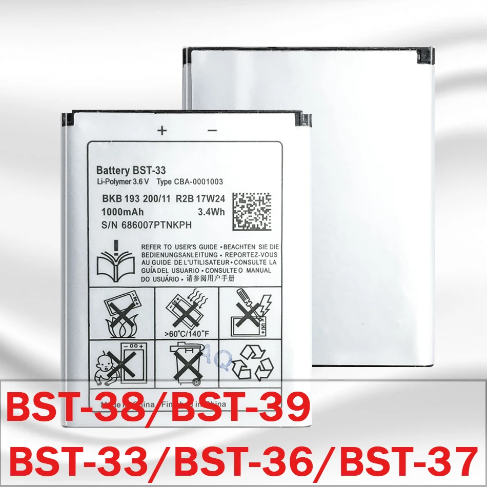 Для Sony Ericsson BST 33 38 BST38 37 BST37 36 BST36 39 BST39 Battery|Аккумуляторы для мобильных телефонов| |