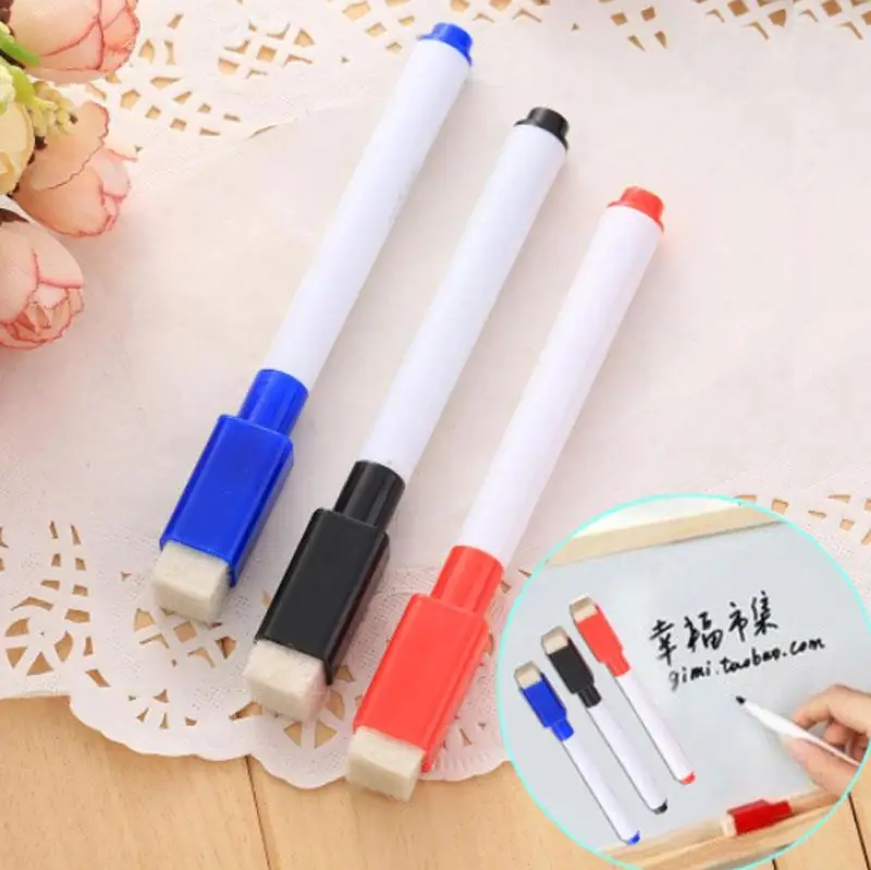 Белая ручка для доски 11 3x1 см пластиковая записи записывать сообщение маркерная