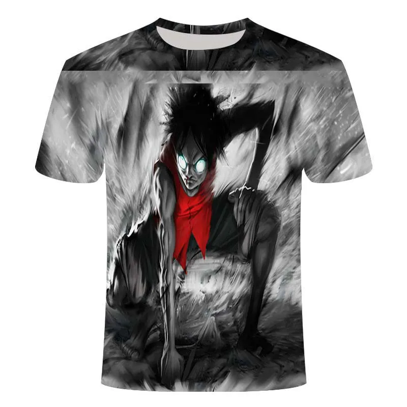 

Luffy Ronano Zorro 3D printed T-shirt men's summer short T-shirt 2021 new